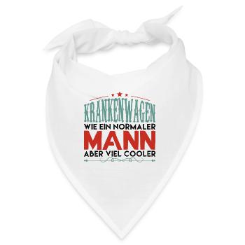 krankenwagen wie ein normaler mann aber viel coole - Bandana - Weiß - Vorne