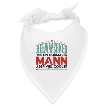 heimwerker aber viel cooler - Bandana - Weiß - Vorne