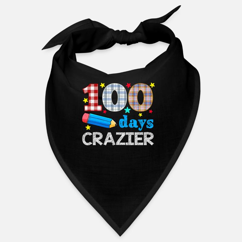 Plaid 100th Day Crazier 100 jours d’école Bandana
