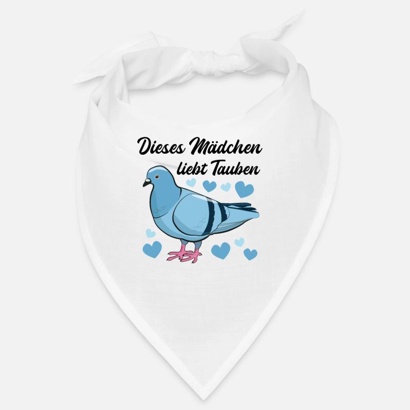Taube Taubenliebhaber Spruch Geschenk Mädchen Bandana
