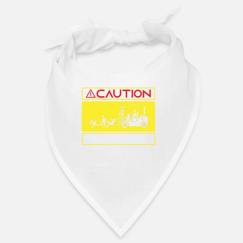 Caution Forklift Driver Truck Forklift Operator Bandana