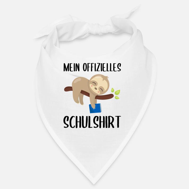 Faultier Schulshirt Schulbeginn Schule Geschenk Bandana
