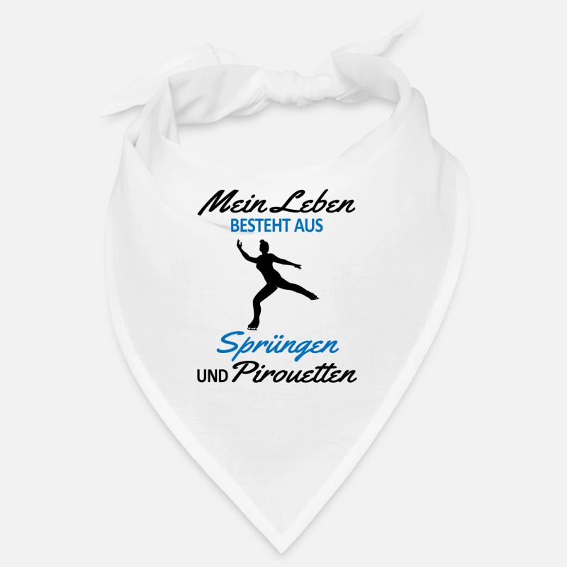 Eiskunstläuferin Eiskunstlauf Spruch Geschenk - Bandana - Weiß