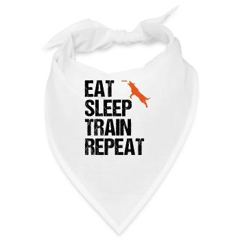 Hundetrainer Spruch Hundetraining Geschenk - Bandana - Weiß - Vorne
