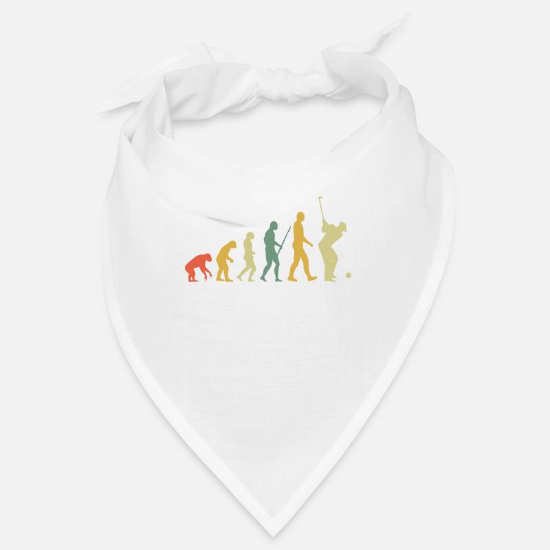 Golf Player Evolution Golf Club Golfer Golf Retro Bandana