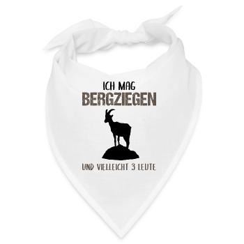 Bergziegenfreund - Bandana - Weiß - Vorne
