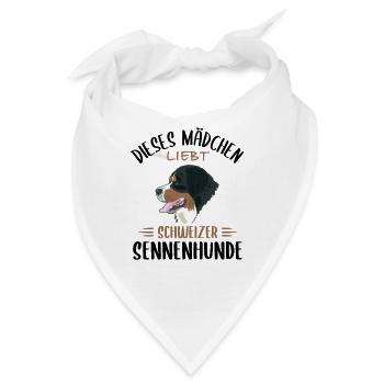 Berner Sennenhunde: Schweizer Canin-Liebhaber - Bandana - Weiß - Vorne
