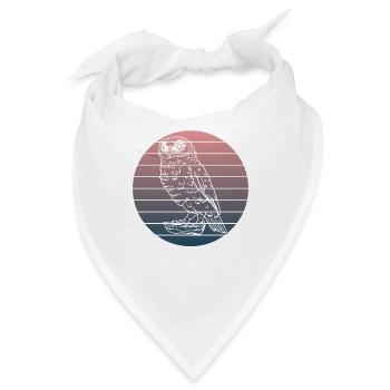Einfach Eule - Bandana - Weiß - Vorne