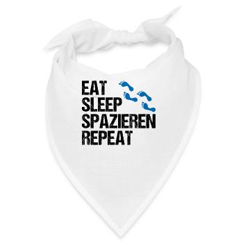 Lebenszyklus Spazieren Geh Design - Bandana - Weiß - Vorne