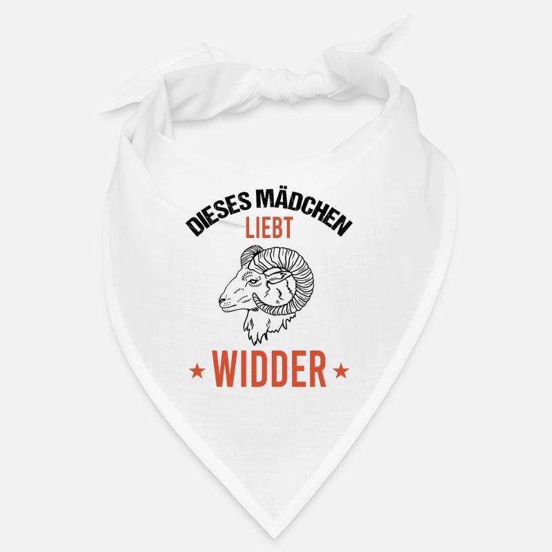 Mädchen Herz Widder Liebe Astrologie Geschenk Bandana