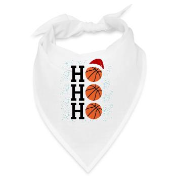 Schneeball trifft Basketball H Weihnachtszauber - Bandana - Weiß - Vorne