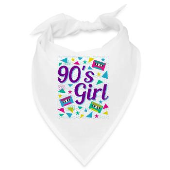 Retro 90er Girl Power Stil Popkultur - Bandana - Weiß - Vorne