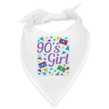Retro 90er Girl Power Stil Popkultur - Bandana - Weiß - Vorne