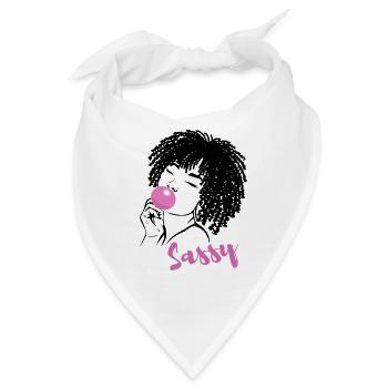 Sassy Chic mit Afro Charme - Bandana - Weiß - Vorne