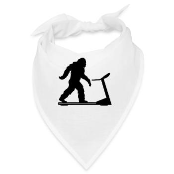 Bigfoot Bewegung Dynamik Legendenhaft - Bandana - Weiß - Vorne