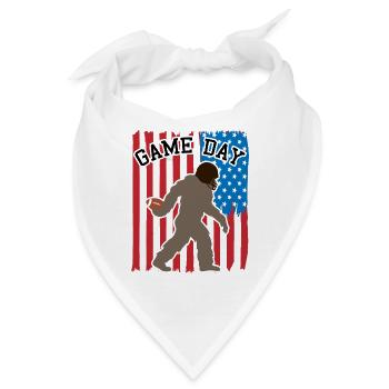 Bigfoot Patriot USA Flagge Hingucker - Bandana - Weiß - Vorne