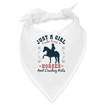 Pferdeliebe - Stilvoller Western-Charme - Bandana - Weiß - Vorne