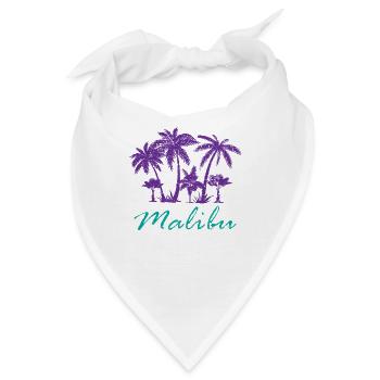 Neon Malibu Tropennacht Exotik Pur - Bandana - Weiß - Vorne