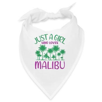 Malibu Palmentraum Mädchen Paradies - Bandana - Weiß - Vorne