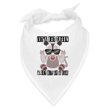 Siegreiches Opossum Coolness Faktor - Bandana - Weiß - Vorne