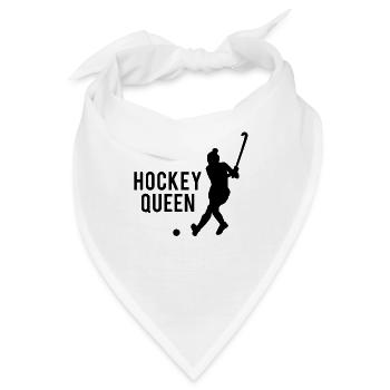 Eishockey Queen - Stärke auf Eis - Bandana - Weiß - Vorne