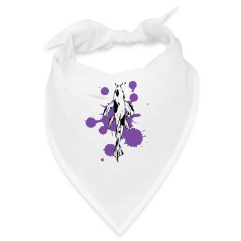 Einzelner Koi Stärke Fluss des Lebens - Bandana - Weiß - Vorne