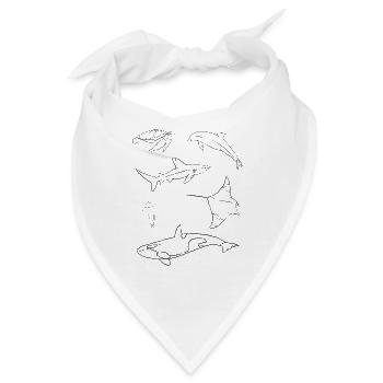 Tiefsee Wunder Faszinierende Kreaturen - Bandana - Weiß - Vorne