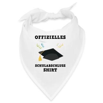 Schulabschluss Meilenstein Feier Doktorhut - Bandana - Weiß - Vorne