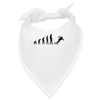 Evolution Eislauf Schnellläufer Geschenk - Bandana - Weiß - Vorne
