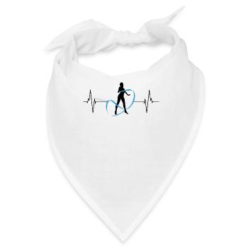 Herz der Gymnastik - Band & Rhythmus - Bandana - Weiß - Vorne