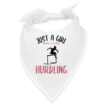 Hürdenlauf-Liebe - Mädchenpower - Bandana - Weiß - Vorne