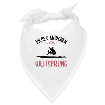 Weitsprung-Liebe - Bandana - Weiß - Vorne