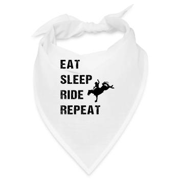 Rodeo Tag und Nacht - Bandana - Weiß - Vorne