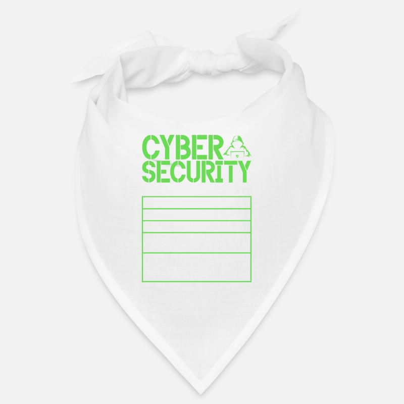 Cyber security hacker hacking - Bandana - white