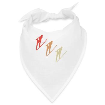 Farbenfrohe Springer - Bandana - Weiß - Vorne