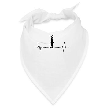 Pulsierende Balance Kunst - Bandana - Weiß - Vorne