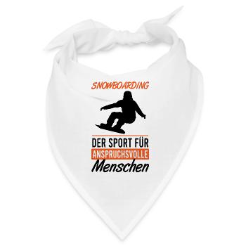 Elite Boarding – Nur für Kenner - Bandana - Weiß - Vorne
