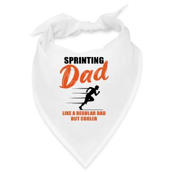 Cool Sprinter Papa Überholspur - Bandana - Weiß - Vorne
