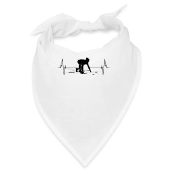 Sprint-Herzschlag für Sie - Bandana - Weiß - Vorne
