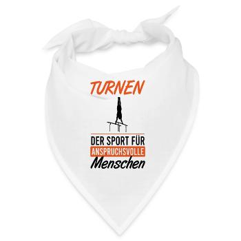 Anspruchsvolle Eleganz im Turnen - Bandana - Weiß - Vorne