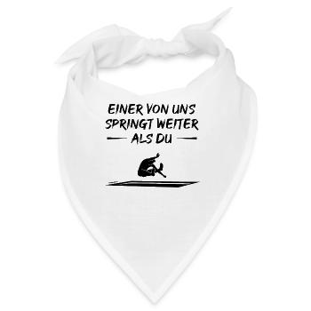 Weitsprung Herausforderer Elite - Geschenk - Bandana - Weiß - Vorne