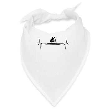 Herzschlag Weitsprung Passion Geschenk - Bandana - Weiß - Vorne