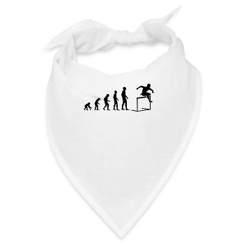 Evolution Hindernislauf Sport Evolutionär - Bandana - Weiß - Vorne