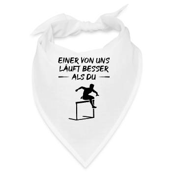 Besserer Läufer Herausforderung Sportgeist - Bandana - Weiß - Vorne