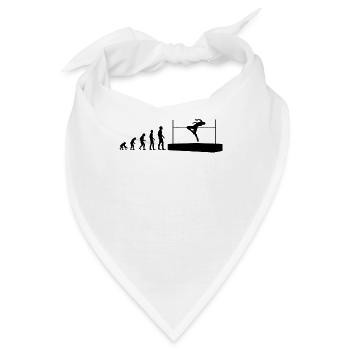 Evolution Hochsprung Athlet Evolutionär - Bandana - Weiß - Vorne