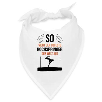 Coolster Hochspringer Weltklasse Sportler - Bandana - Weiß - Vorne
