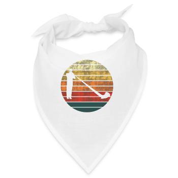 Alphorn Geschenk - Melodie im Abendrot - Bandana - Weiß - Vorne