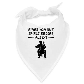 Besserer Spielkunst Kontrabass Herausforderung - Bandana - Weiß - Vorne