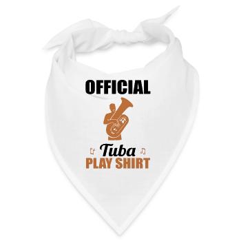 Offizielles Tuba Spielshirt Musikliebe - Bandana - Weiß - Vorne