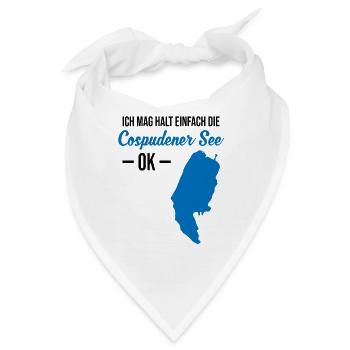 Cospudener See - Einfach Perfekt - Bandana - Weiß - Vorne